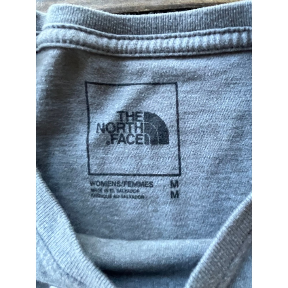 The North Face Womens Gray Short Sleeve Half Dome Logo T-Shirt Size M - Picture 5 of 6